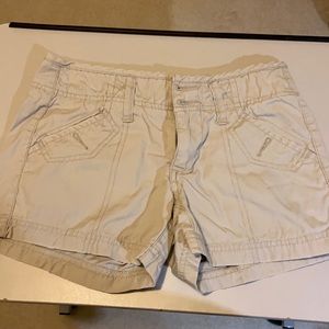 Beige Cargo Shorts